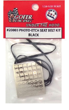 1/24-1/25 Photo-Etch Black Seatbelts