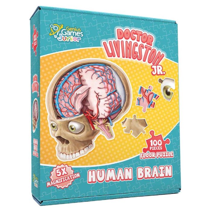Puzzle: Dr. Livingston Human Brain 100pc - Cats In Hat Inc.