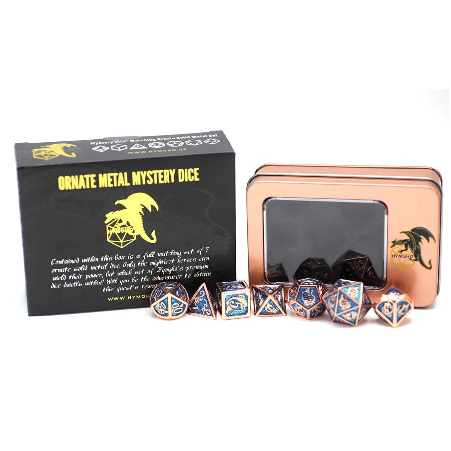 7-Set Mystery Matching Ornate Solid Metal