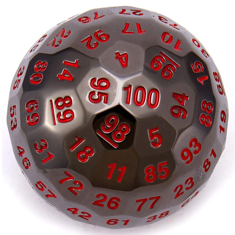 d100: Metal Titan's Fist Black with Blood