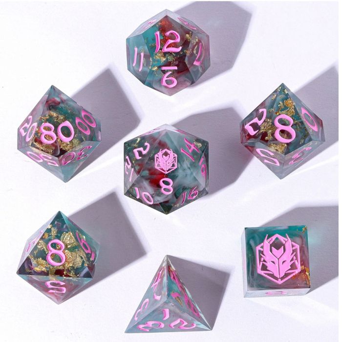 7-Set Captured Magic Hand Sanded Sharp Edge Resin: Interstellar Vortex - Cats In Hat Inc.