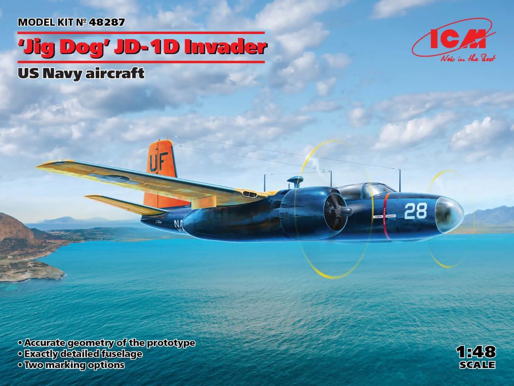 1/48 US Navy Jig Dog JD1D Invader Aircraft