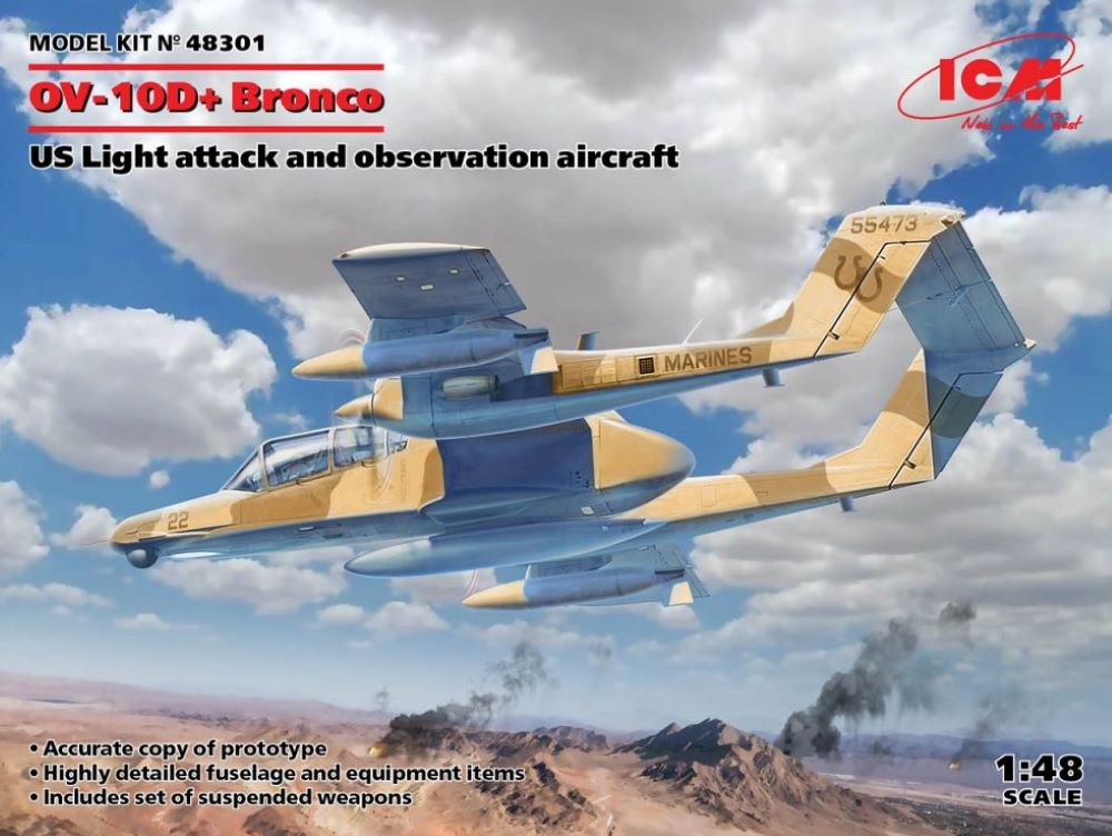 1/48 US OV10D+ Bronco Light Attack/Observation Aircraft
