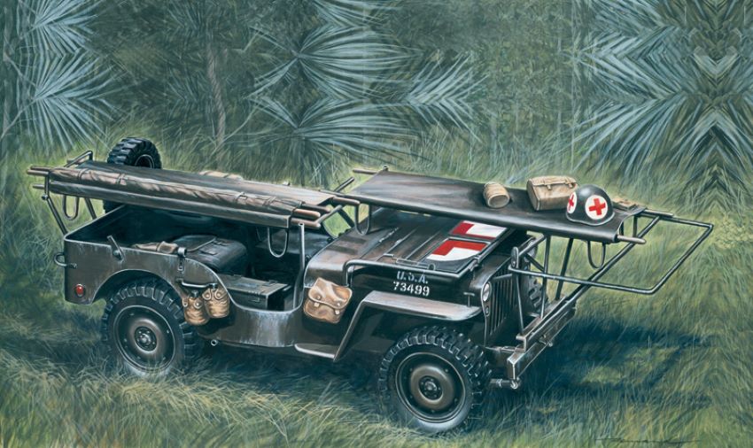 1/35 1/4-Ton 4x4 Ambulance Jeep D-Day