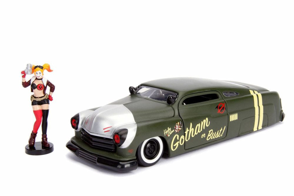 1/24 DC Comics 1951 Mercury Car w/Harley Quinn Figure