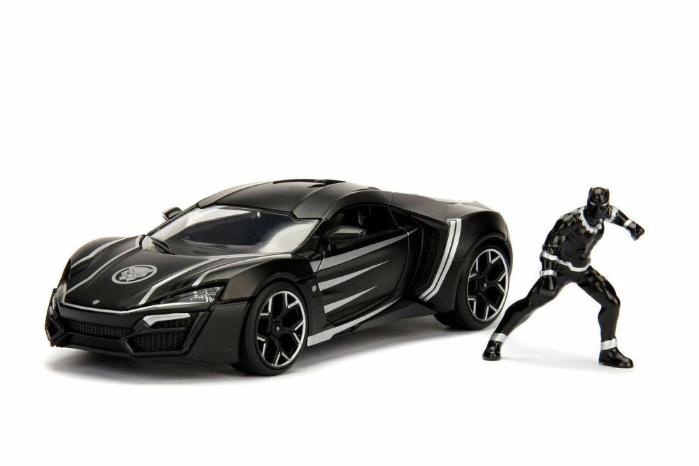1/24 Marvel Avengers Lykan Hypersport Car w/Black Panther Figure
