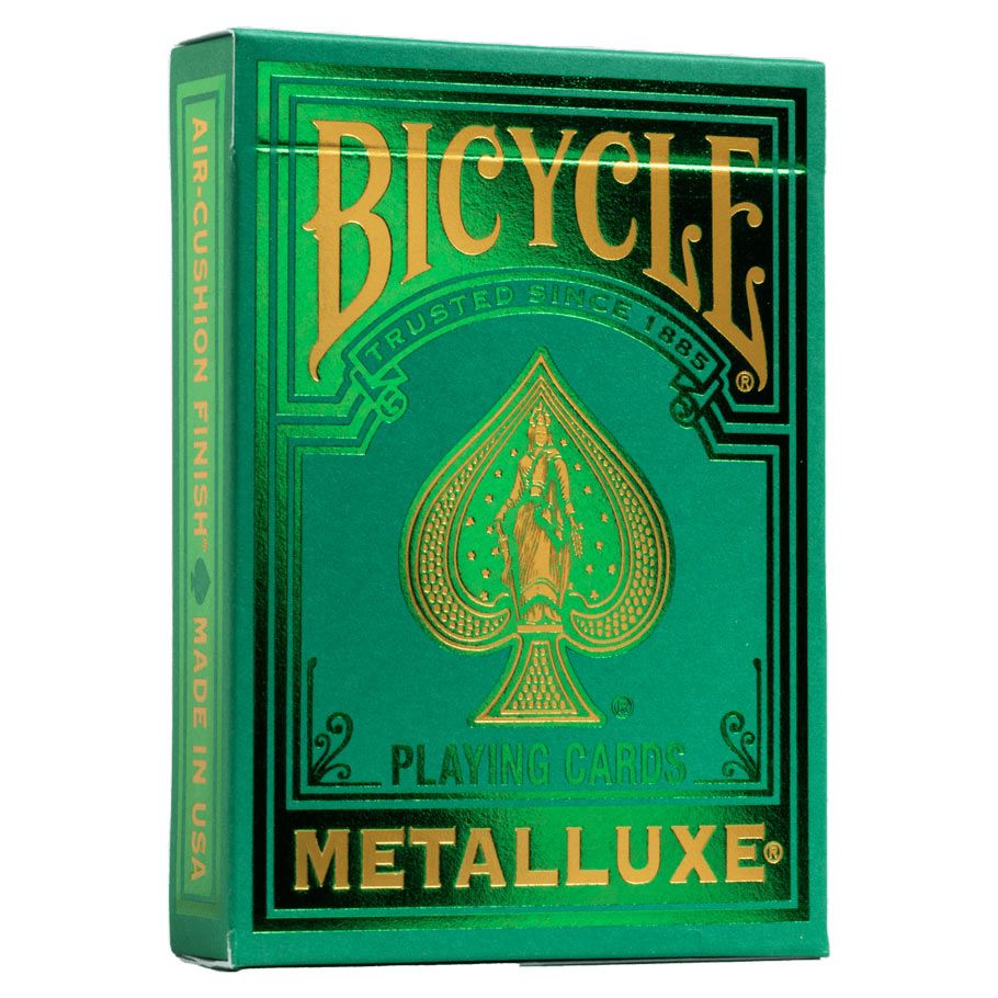 Playing Cards: Bicycle: Metalluxe Green - Cats In Hat Inc.