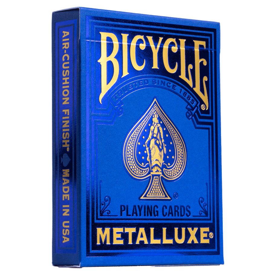 Playing Cards: Bicycle: Metalluxe Blue - Cats In Hat Inc.