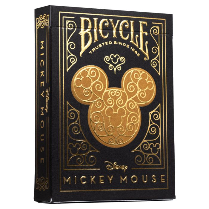 Playing Cards: Bicycle: Mickey Black & Gold - Cats In Hat Inc.