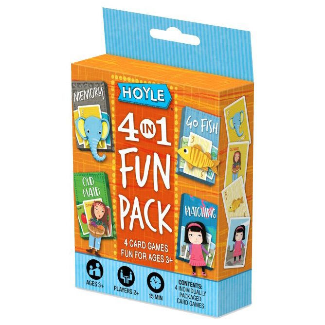 Child Card Games: Hoyle 4 In 1 Fun Pack - Cats In Hat Inc.