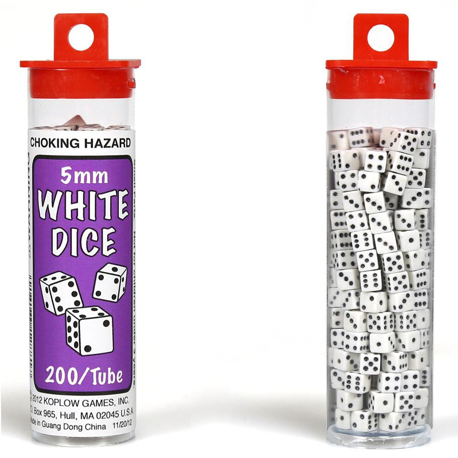 D6 Tube 5Mm Opaque White (200)