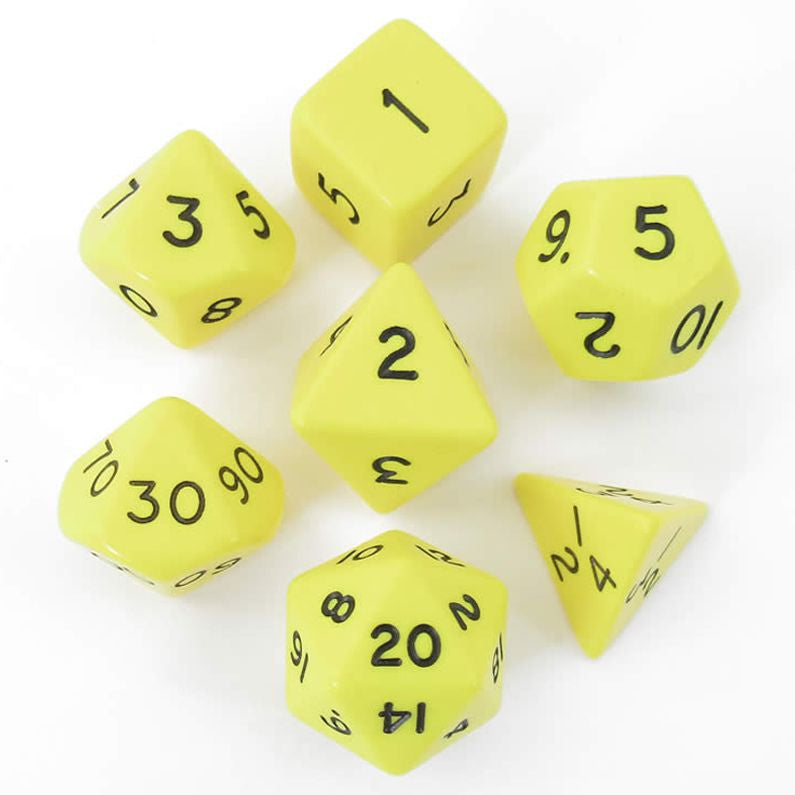 7-Set Cube Jumbo Pearl Yellow with Black