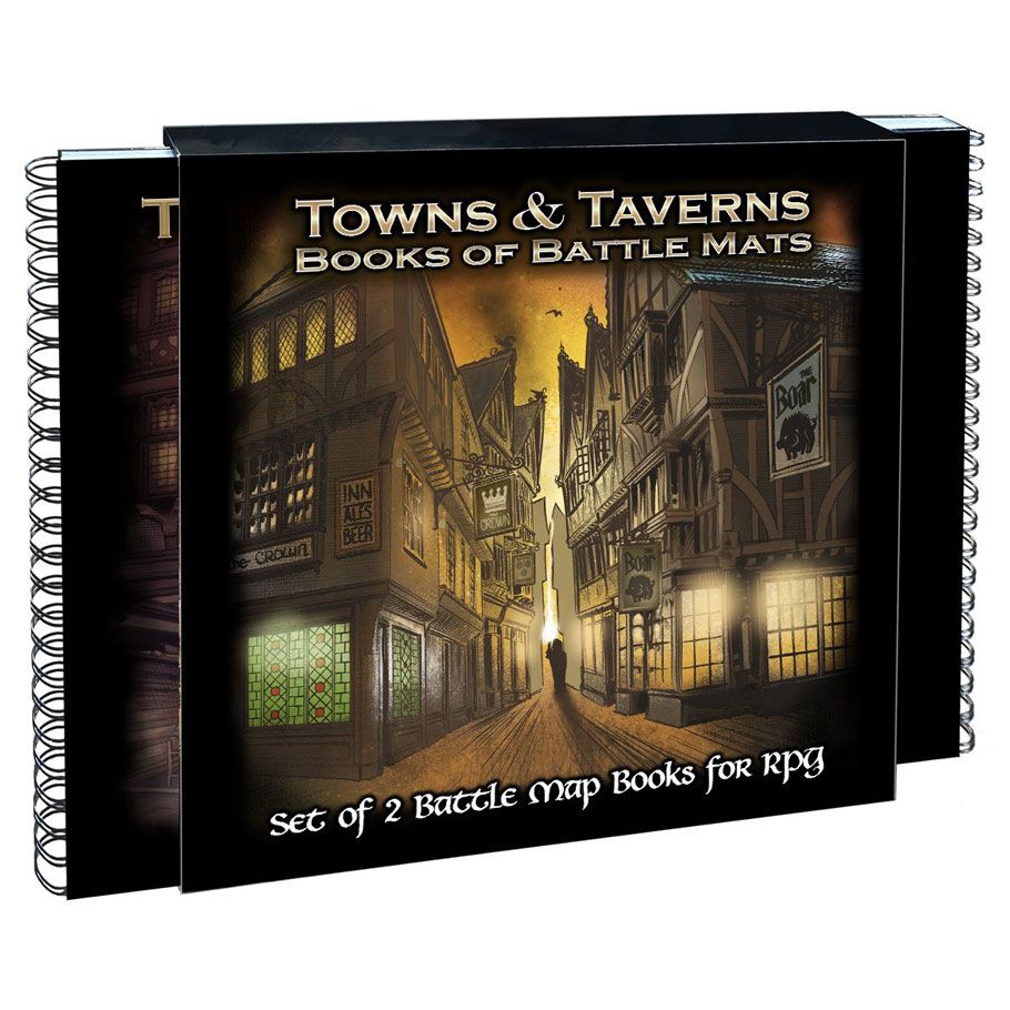 Towns & Taverns Books of Battle Mats By Loke BattleMats
