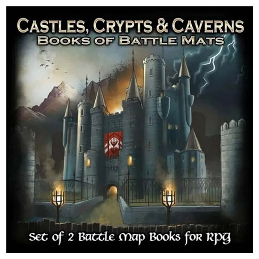 Castles Crypts & Caverns Book of Battle Mats By Loke BattleMats