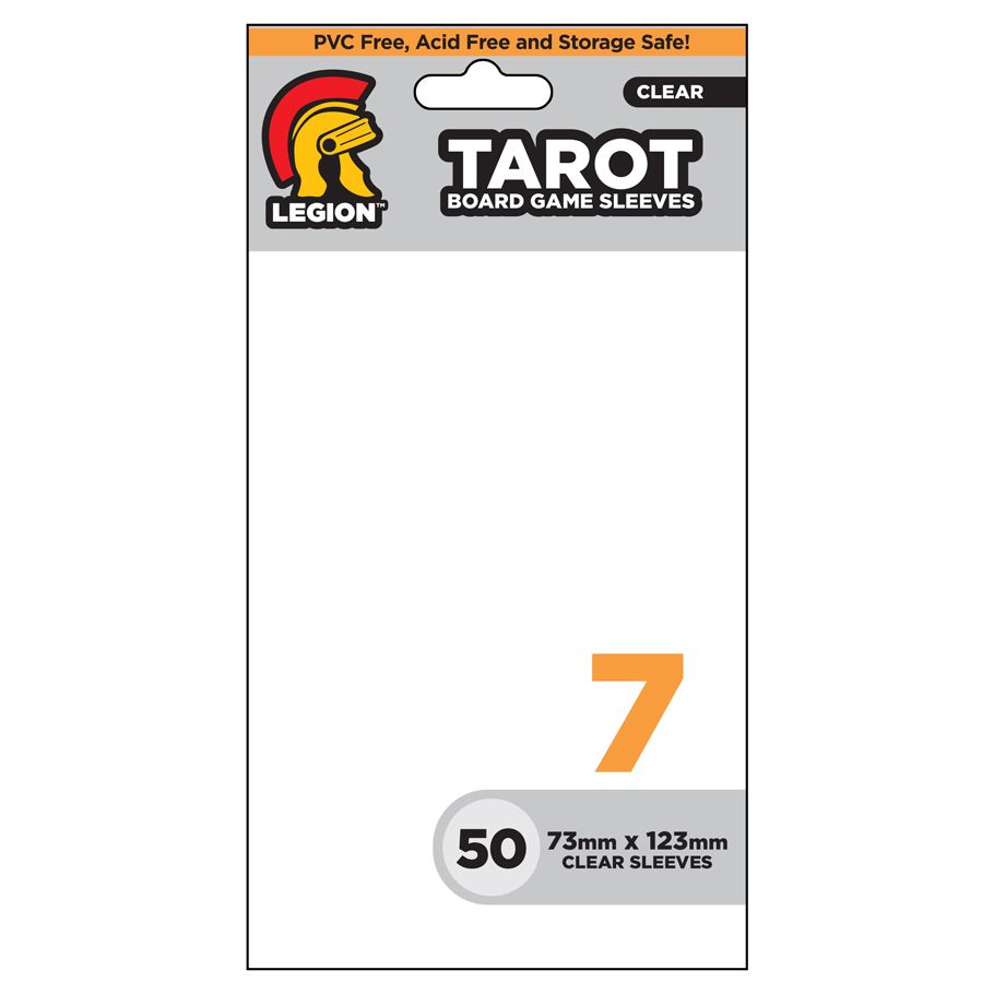 Deck Protector: Board Game Sleeve: Tarot Clear #7 (50) - Cats In Hat Inc.