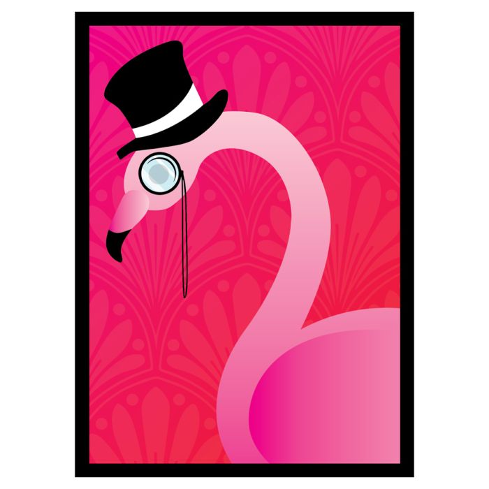 Deck Protector: Flamingo (50) - Cats In Hat Inc.
