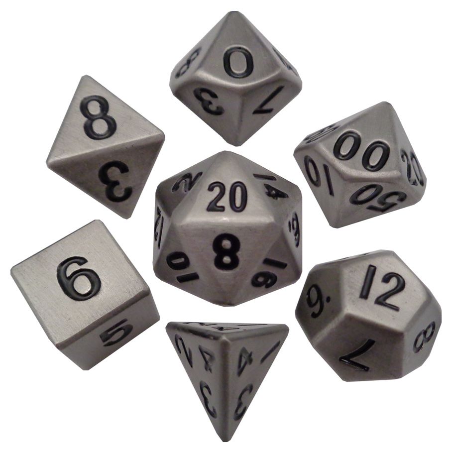 7-Set Metal Antique Silver