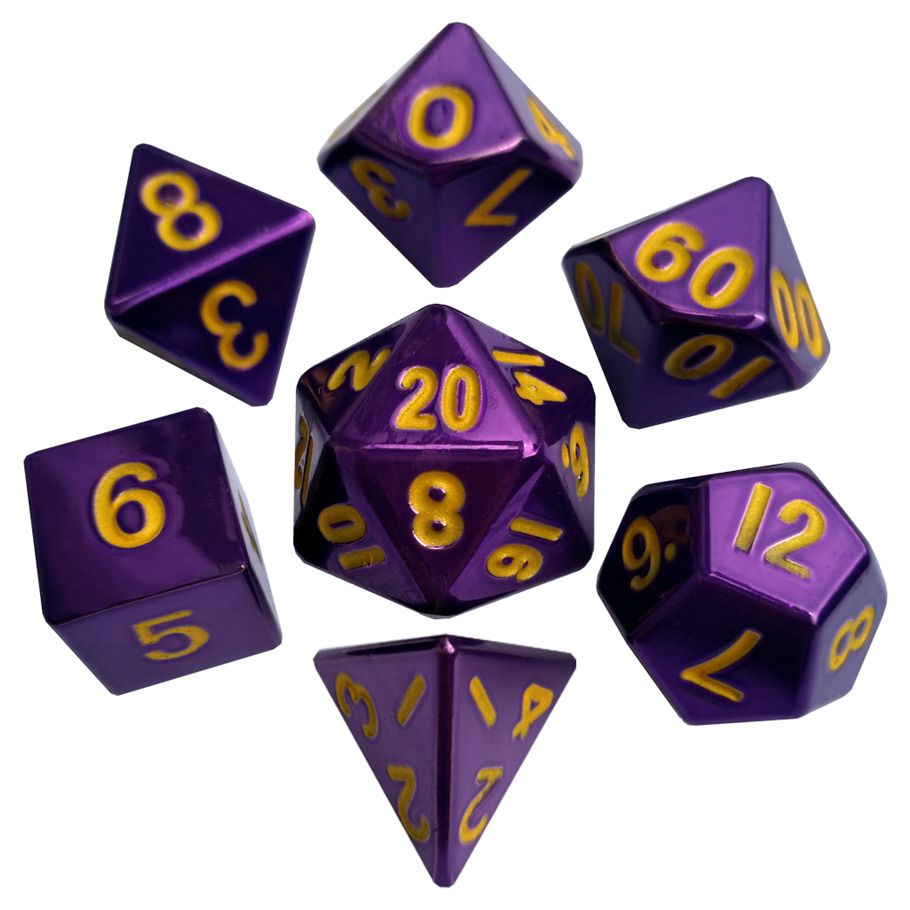 7-Set Metal Purple With Gold