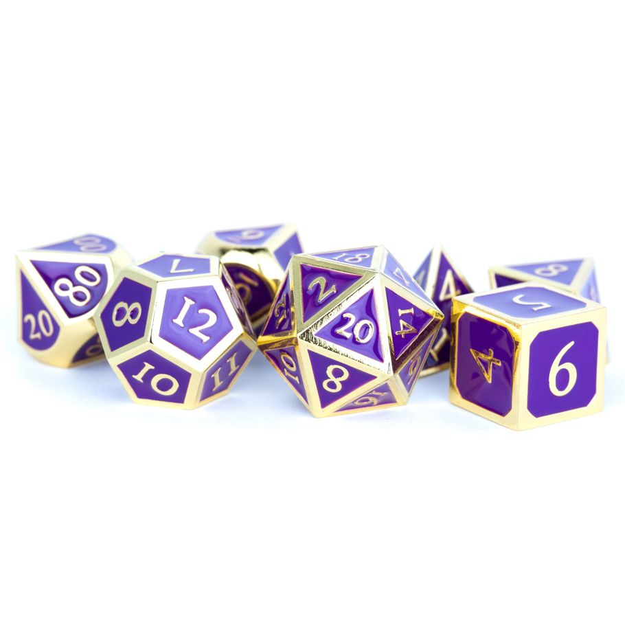 7-Set Metal Gold with Purple Enamel