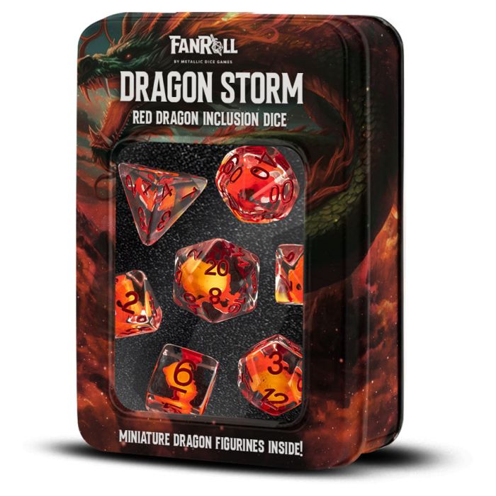 7-Set: Dragon Storm: Red Dragon Inclusion - Cats In Hat Inc.