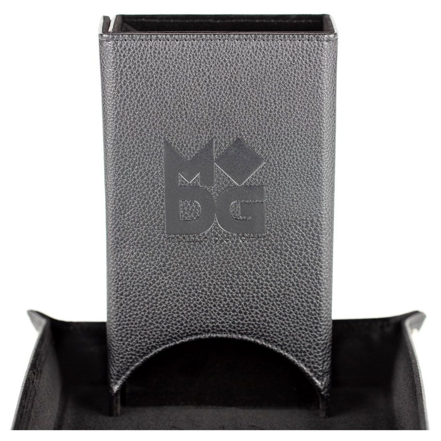Dice Tower: Fold Up Leather Black By FanRoll by MDG