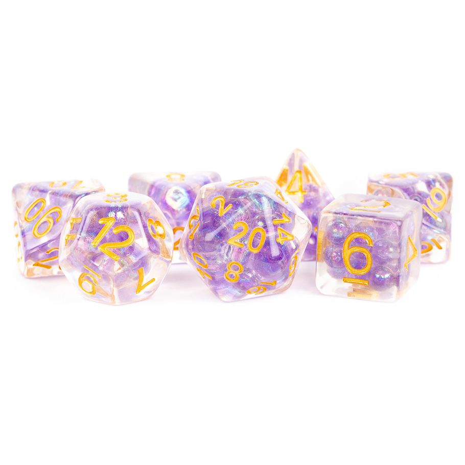 7-Set Pearl Purple With Gold Numbers