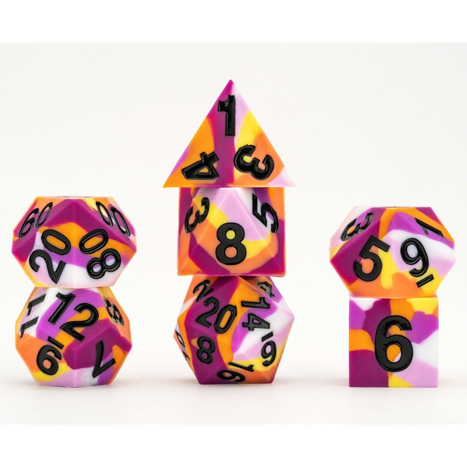 7-Set Sharp Edge Silicone Rubber: 16mm: Pride: Lesbian By FanRoll by MDG