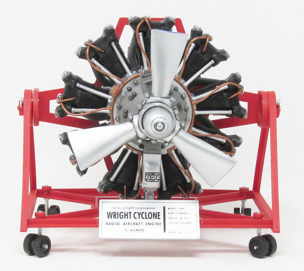 1/12 Wright Cyclone C9HE Radial Aircraft Engine STEM Model Kit (Formerly Monogram)