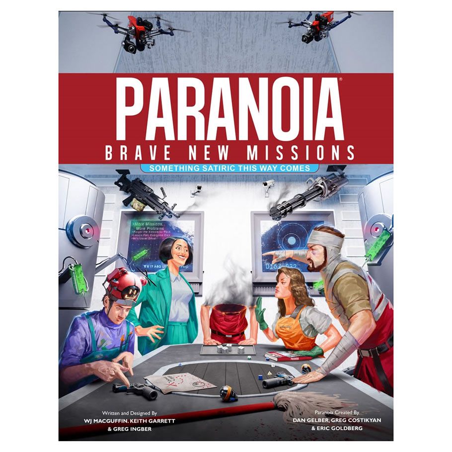 Paranoia: Brave New Missions: Something Satiric This Way Comes By Mongoose Publishing