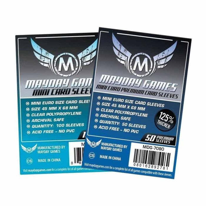 Deck Protector: Euro Penny Card (100) - Cats In Hat Inc.