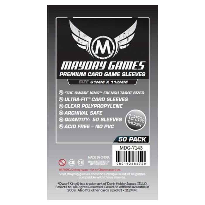 Deck Protector: "Dwarf King" Premium French Tarot (50) - Cats In Hat Inc.