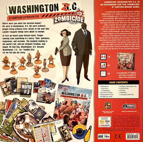 Zombicide 2Nd Edition: Washington Z.C.