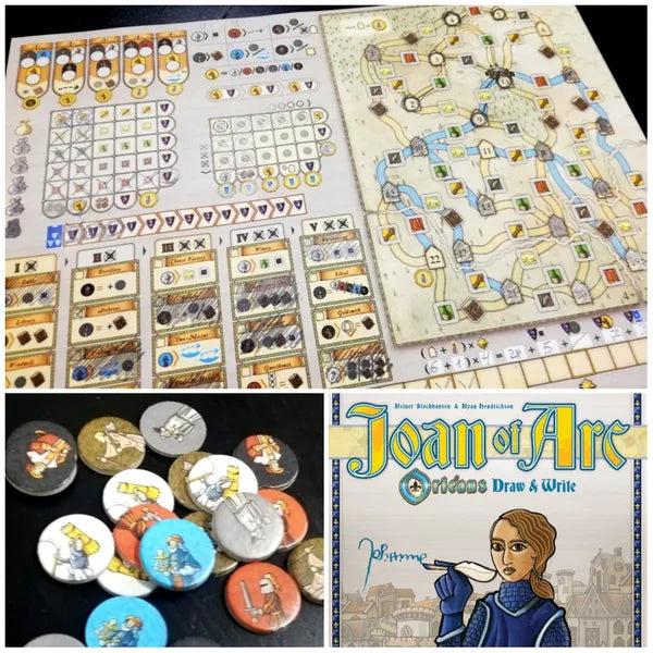 Joan Of Arc: Orleans Draw & Write - Cats In Hat Inc.