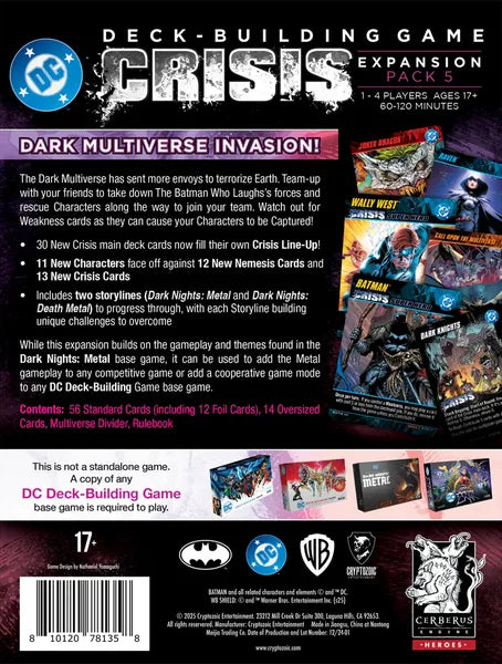DC Deck-Building Game: Crisis Pack 5: Death Metal Expansion