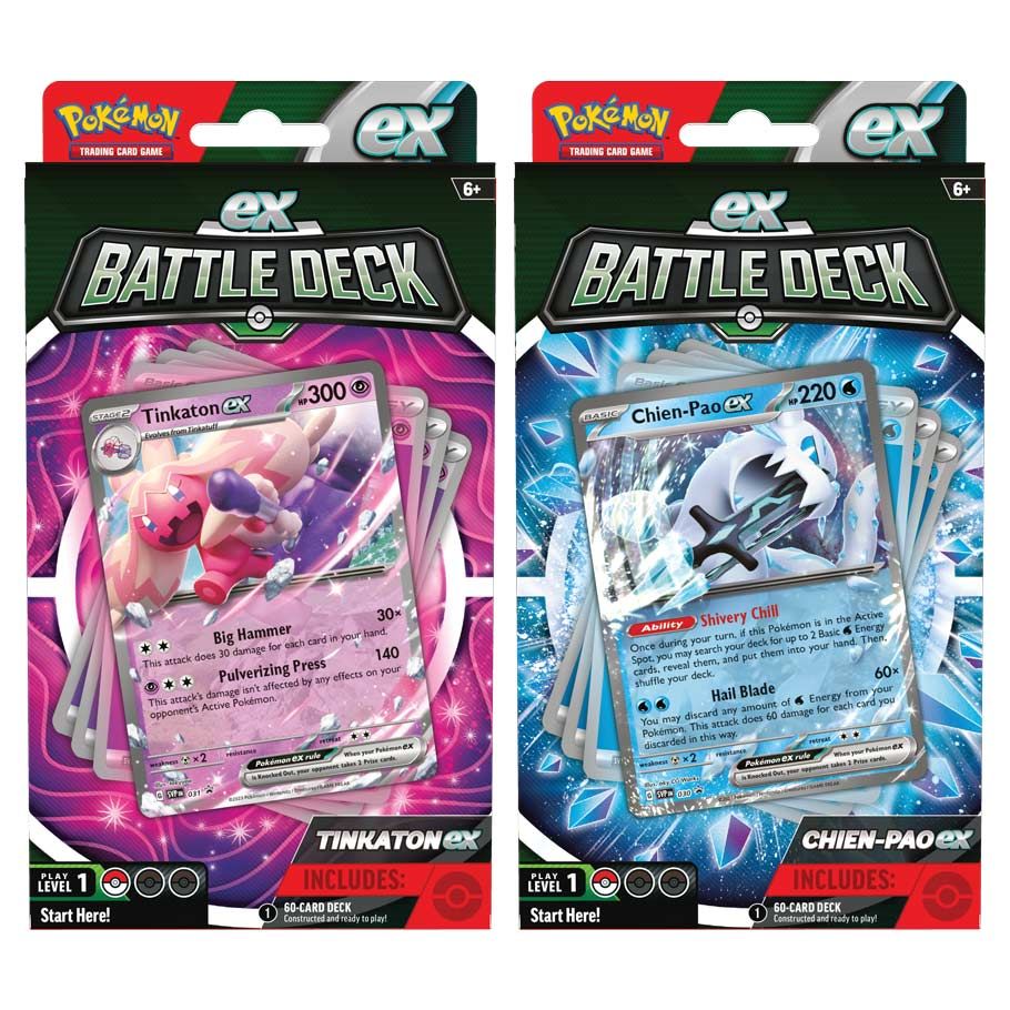 Pok��mon TCG: Chien-Pao EX / Tinkaton EX Battle Deck Display