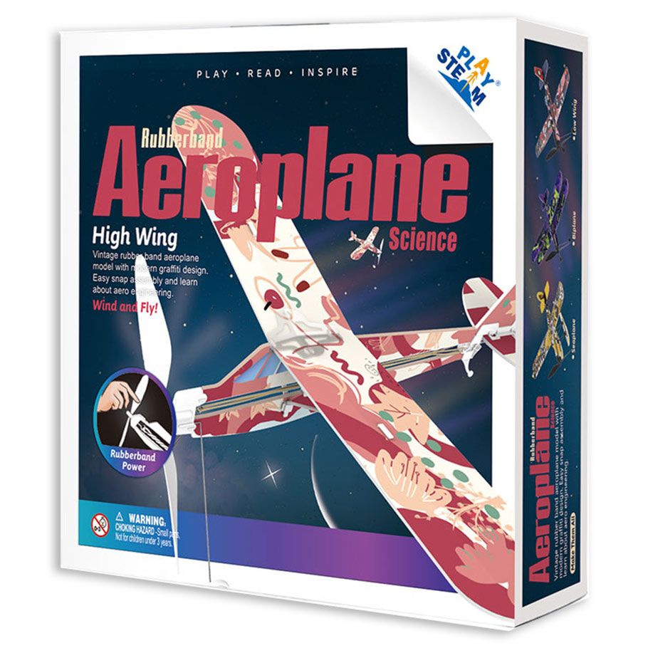 Rubber Band Airplane Science - High Wing By PlaySTEM