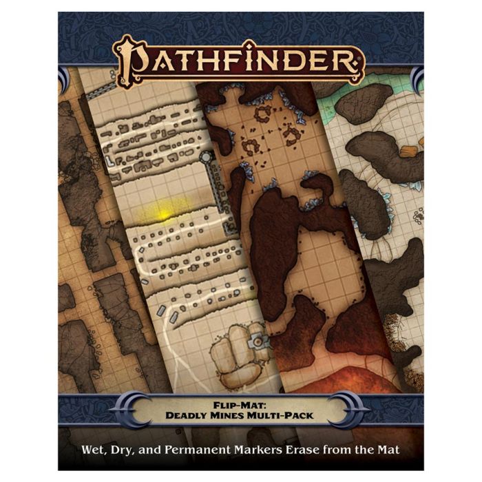 Pathfinder 2E: Flip-Mat: Deadly Mines Multi-Pack - Cats In Hat Inc.