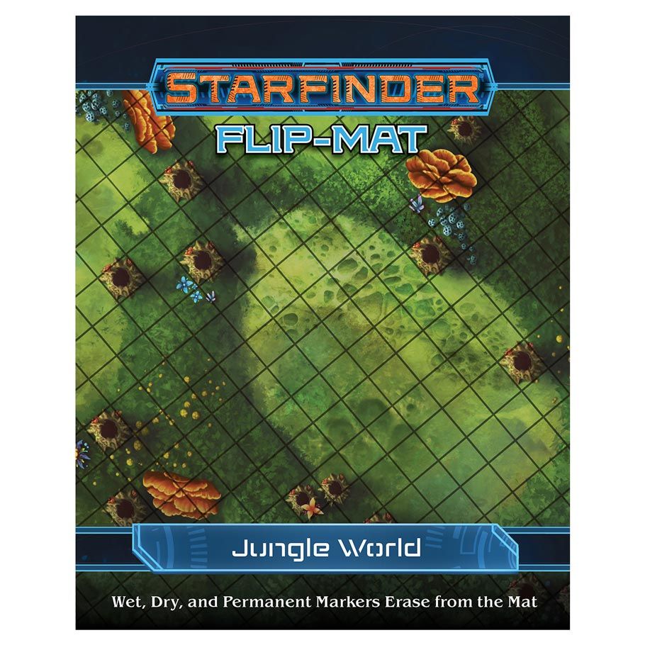 Starfinder: Flip-Mat Starship Jungle World By Paizo