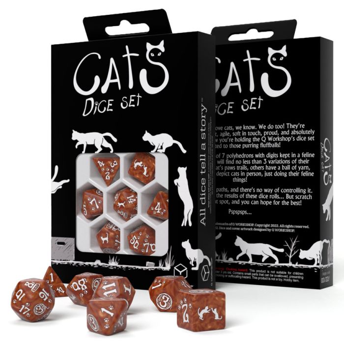 7-Set CATS Dice: Muffin - Cats In Hat Inc.
