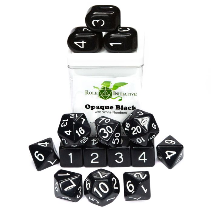 15-Set Opaque Black With White With Arch'd4 - Cats In Hat Inc.