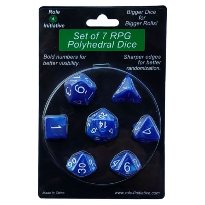 7-Set Marble Blue With White - Cats In Hat Inc.