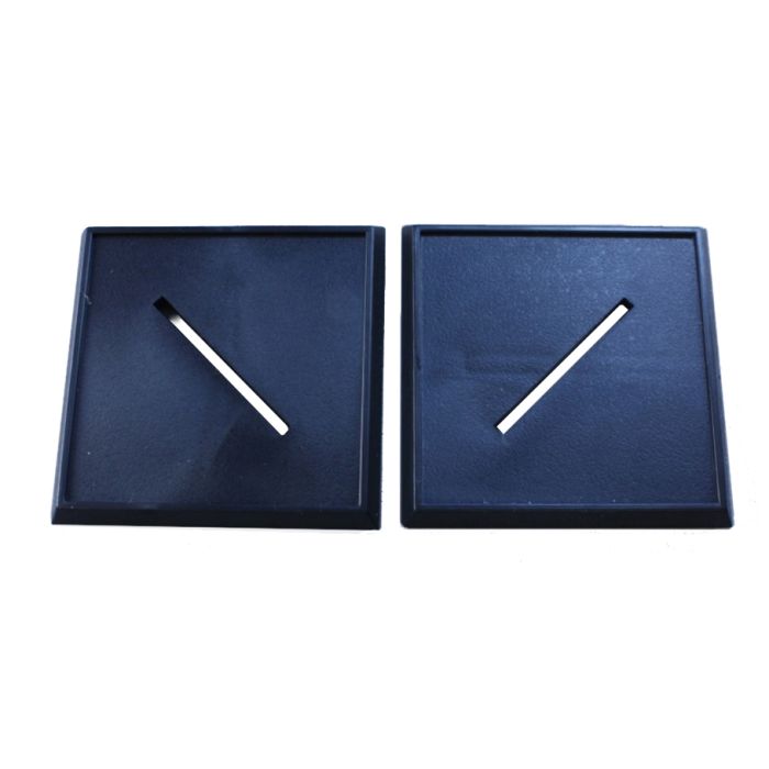40mm Square Slotted Bases (6) - Cats In Hat Inc.