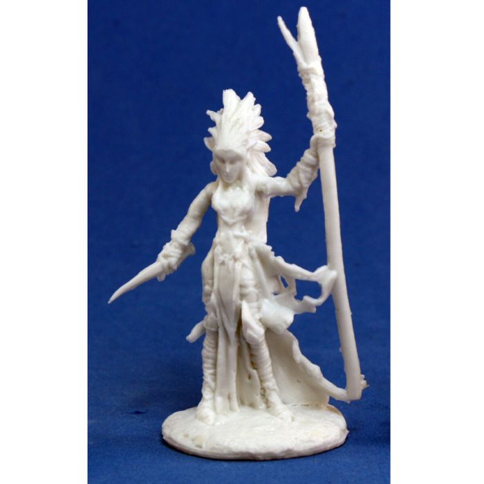 Bones: Liela, Dark Elf Wizard - Cats In Hat Inc.