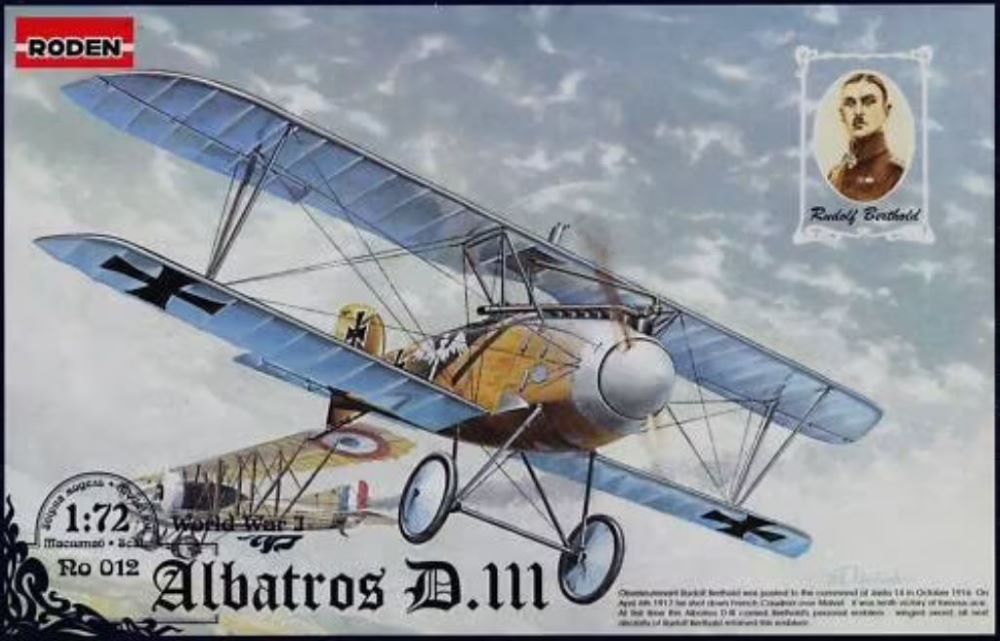 1/72 Albatros D III WWI German BiPlane Fighter