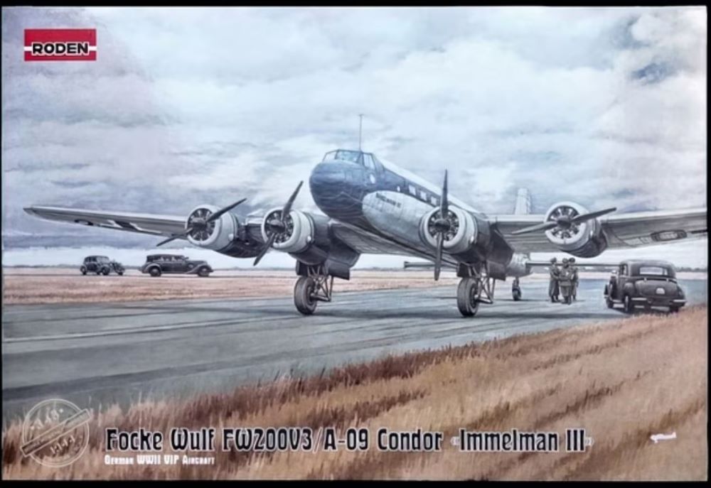 1/144 Focke Wulf Fw200V3/A09 Condor Immelman III WWII German Aircraft