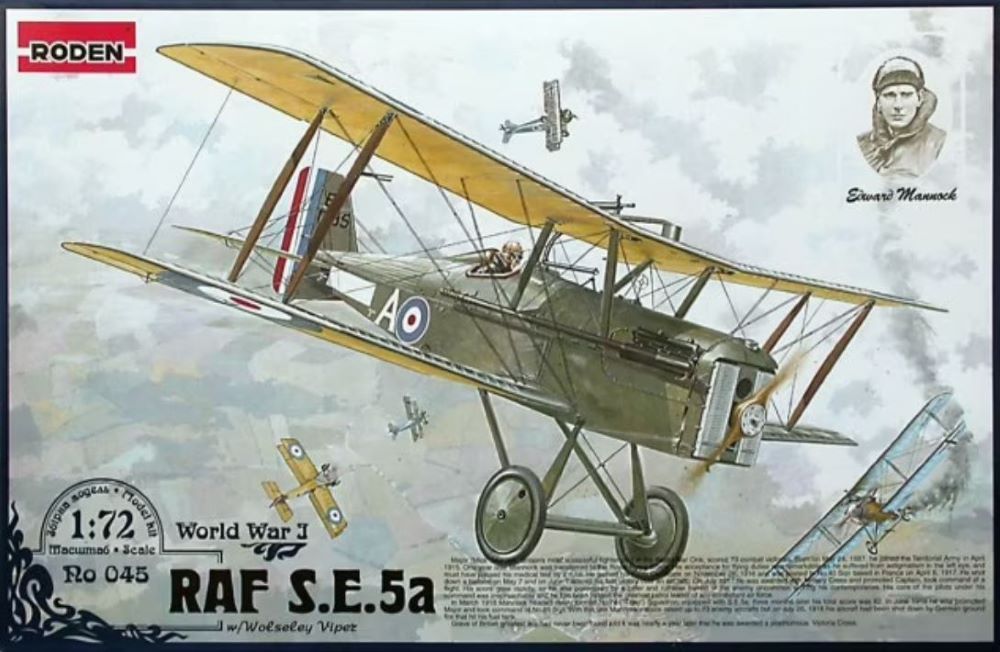 1/72 SE5a Royal AF Fighter w/Wolseley Viper Engine