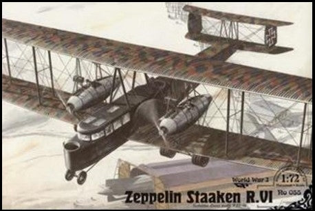 1/72 Zeppelin Staaken R VI (Schutte-Lanz Built R27/16) WWI German BiPlane Bomber