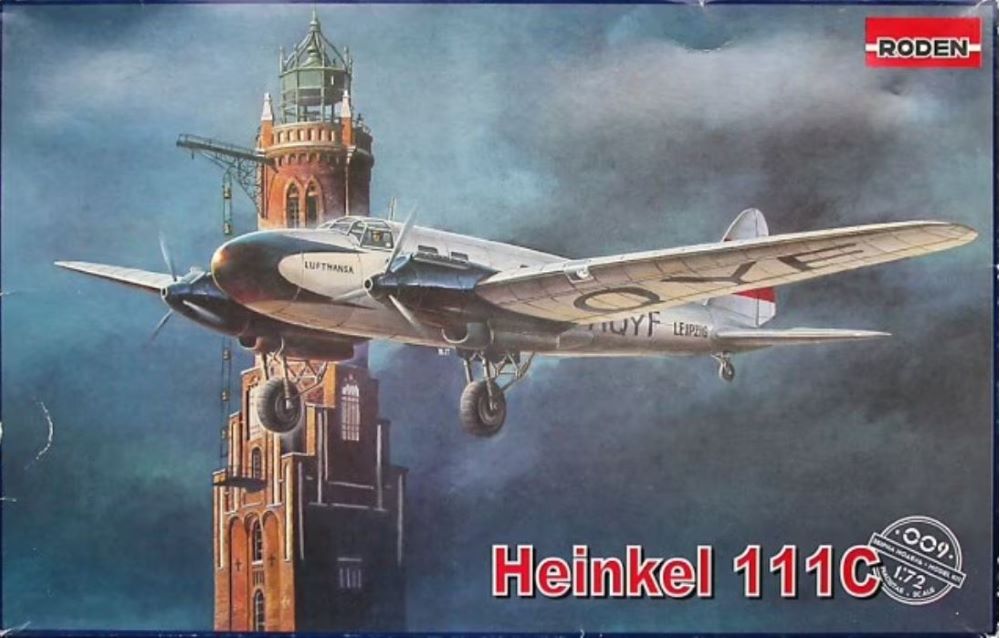 1/72 Heinkel He111C WWII German Bomber