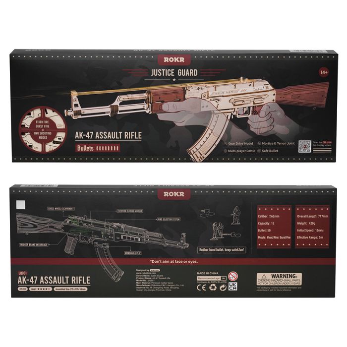 AK-47 Assault Rifle Rubber Band Gun - Cats In Hat Inc.