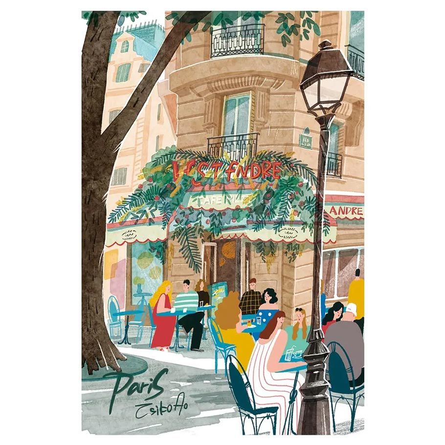 Puzzle: Leisure in Paris 1000 pcs